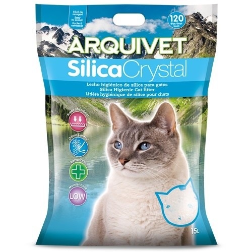Arquivet silicacrystal lecho higiénico olor neutro para gatos, , large image number null