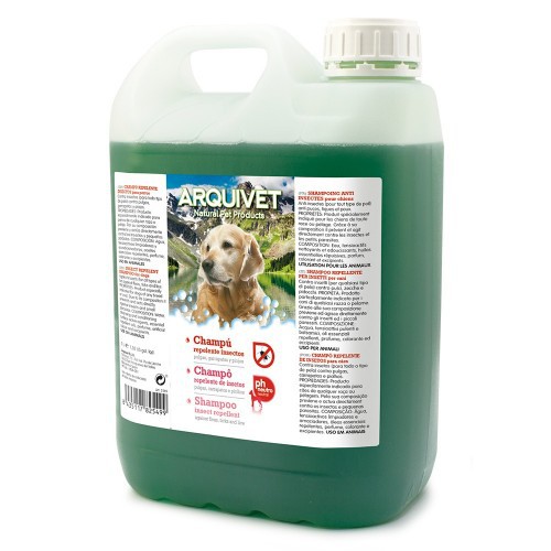 Champú repelente de insectos para perros olor Neutro
