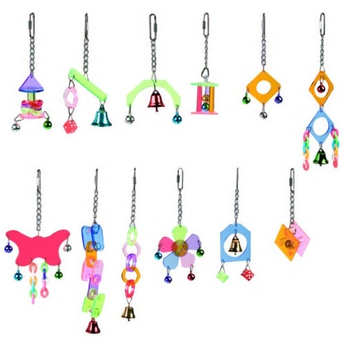 Flamingo Juguetes Colgantes para pájaros