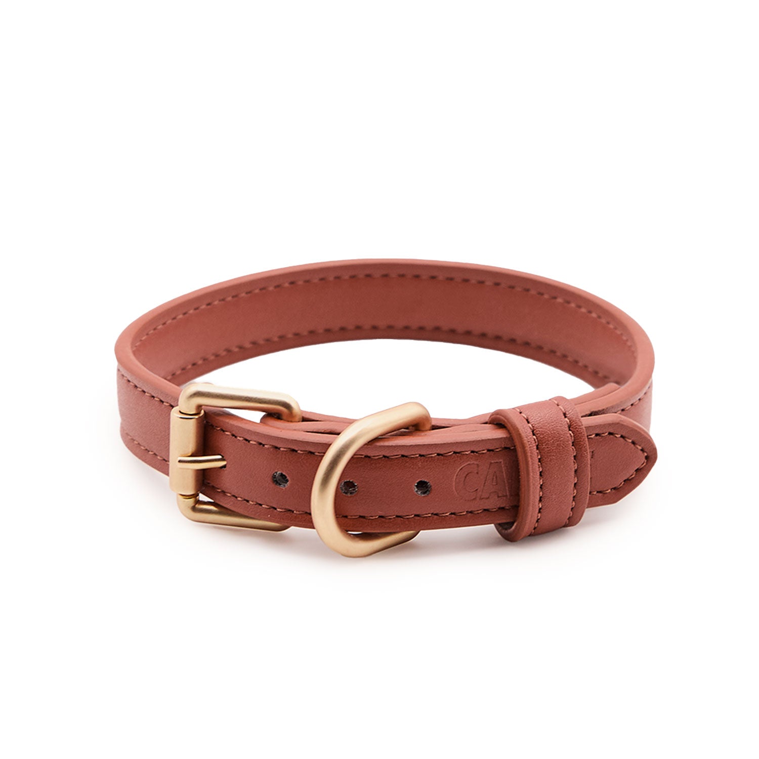 CAFIDE Collar Cuero Vegano Jala Marrón