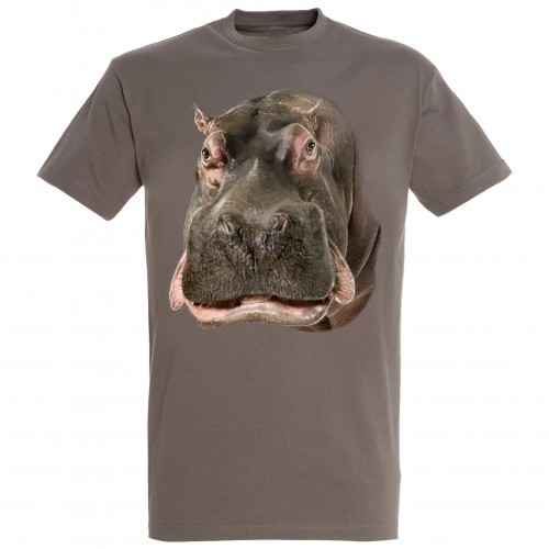Camiseta Hipopótamo color Marrón, , large image number null