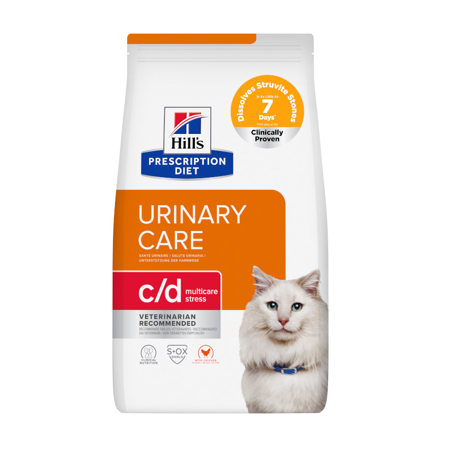 12 kg Hill’s Prescription Diet Urinary Care c/d multicare stress pollo pienso para gatos