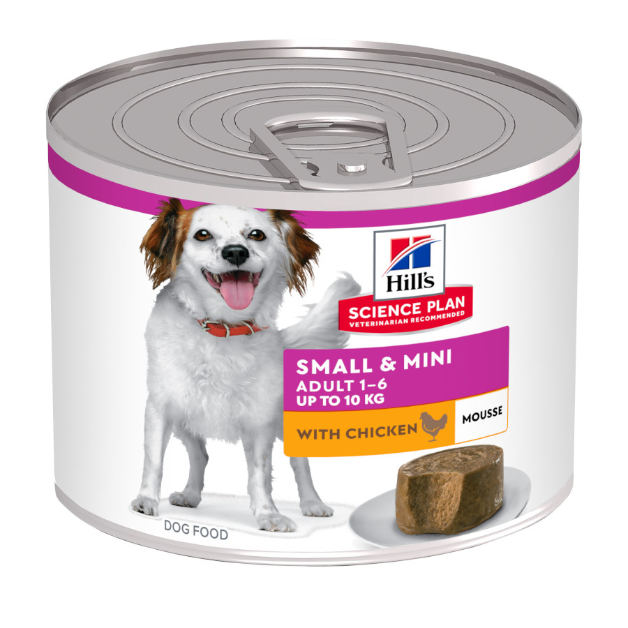 24 latas x 200 g Hill’s Science Plan Adult Small & Mini Mousse de Pollo lata para perros ¡Pack ahorro!