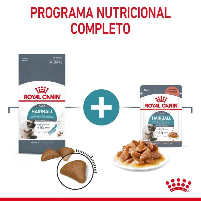 Royal Canin Hairball sobre en salsa