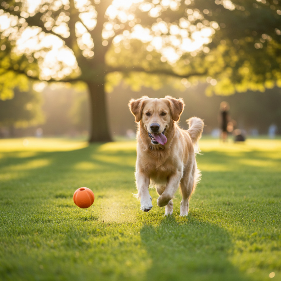 BECO Pelota Portagolosinas de Goma Naranja para perros