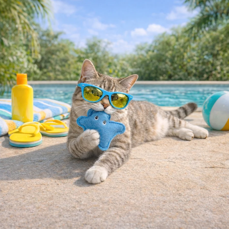 Summer Vibes Mantarraya Peluche para gatos