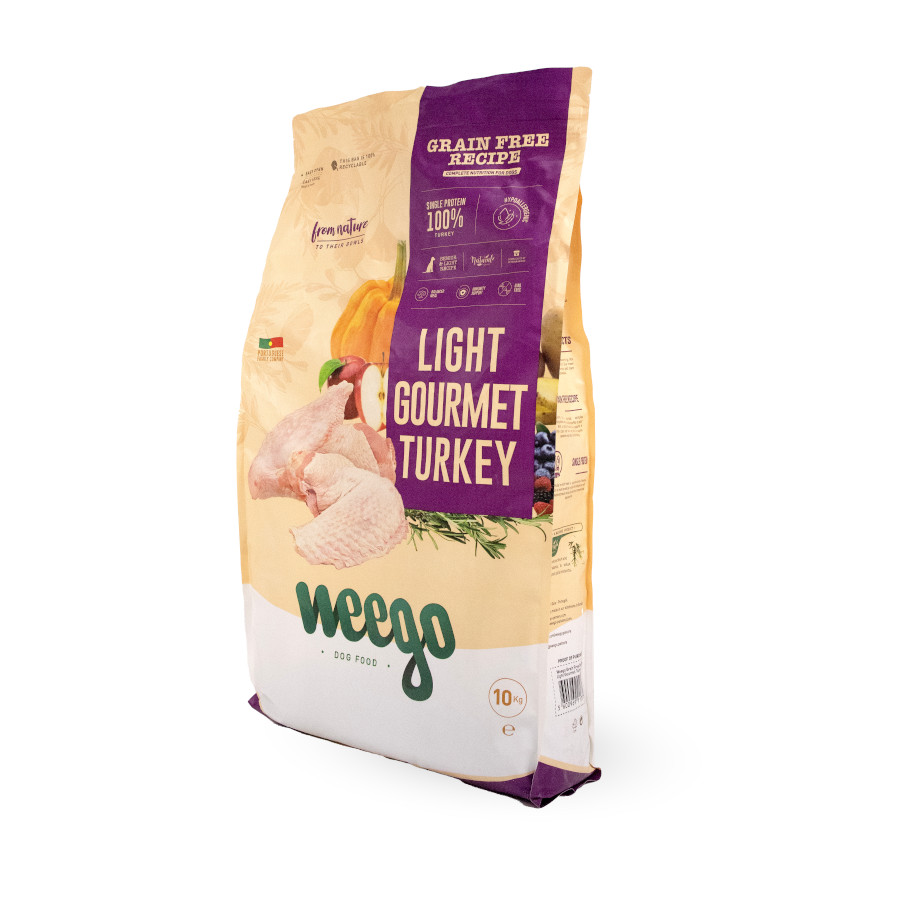10 kg Weego Grain Free Light Gourmet Pavo pienso para perros