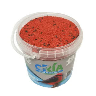 Pasta de Cría 800 g Comida para Pájaros Roja