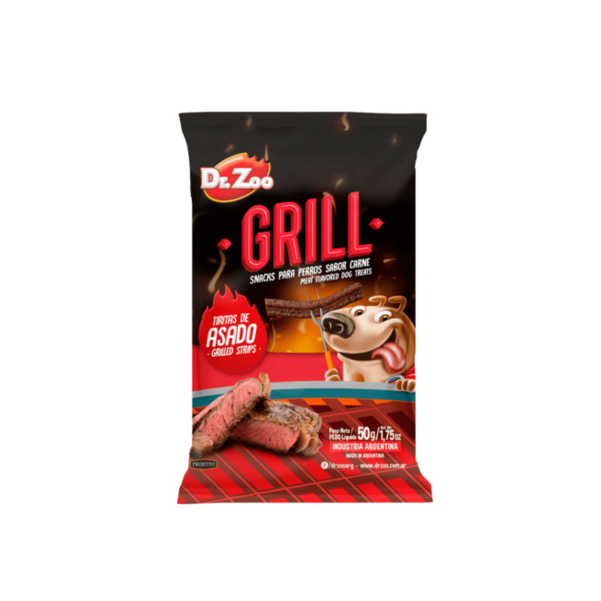 12 bolsitas x 50 g Dr. Zoo Snacks Tiritas De Asado Grill Para Perros