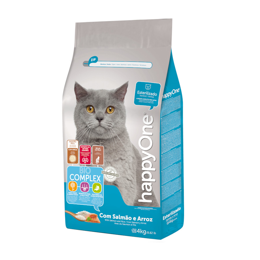 happyOne Adult Esterilizado Salmón y Arroz