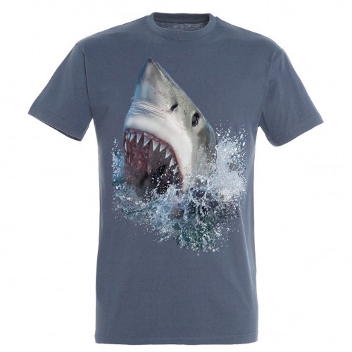 Camiseta Shark Attack color Azul, , large image number null