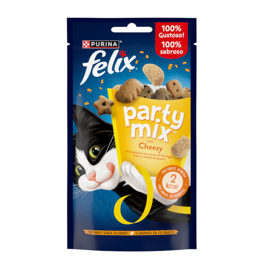 60 g Felix Party Mix Queso Bocaditos para gatos