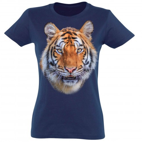 Camiseta Mujer Cara Tigre color Azul, , large image number null