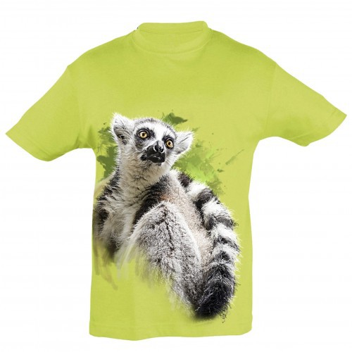 Camiseta Niño Lemur color Verde, , large image number null