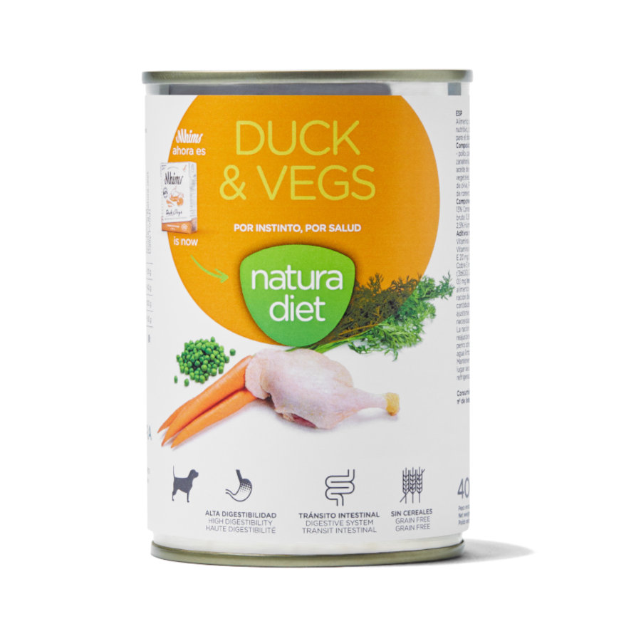 24 latas x 400 g Natura Diet Pato y Verduras latas para perros ¡Pack Ahorro!