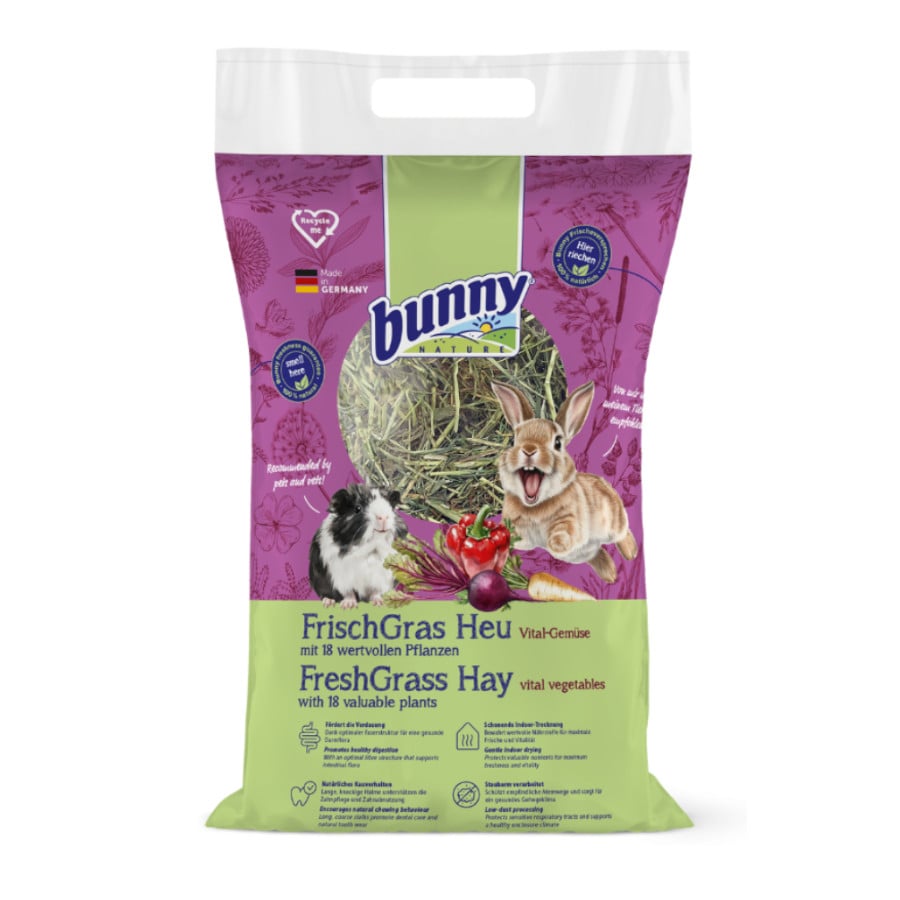 0.5 KG Bunny Fresh Grass Heno de Vegetales para roedores
