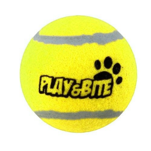 Play & Bite Pelota de Tenis Amarilla para perros, , large image number null