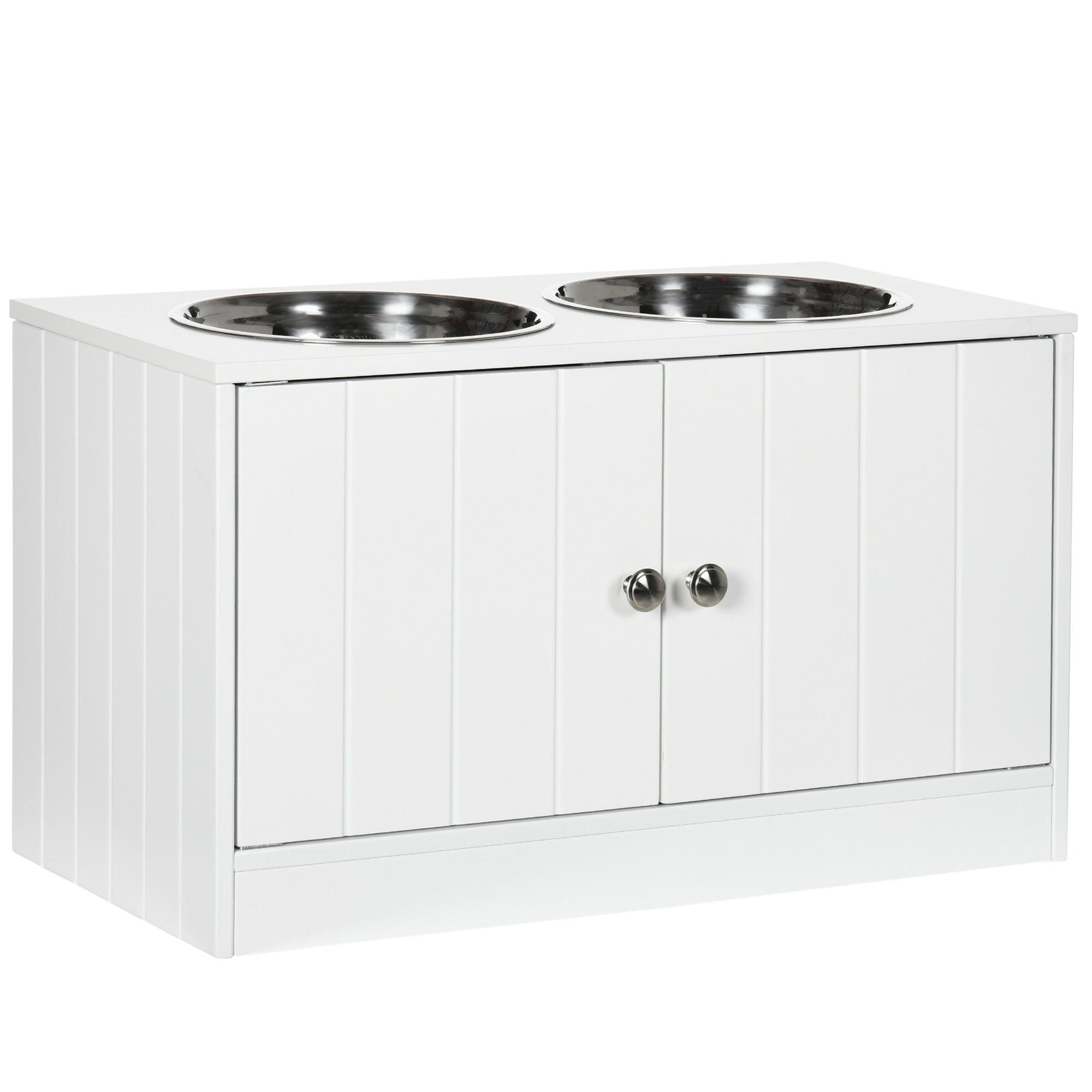 PawHut Comedero para Perros Blanco