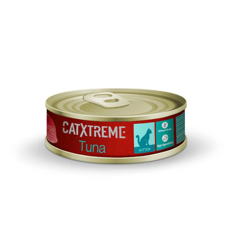 24 latas x 170 g Catxtreme Kitten Atún Lata para gatos ¡Pack ahorro!