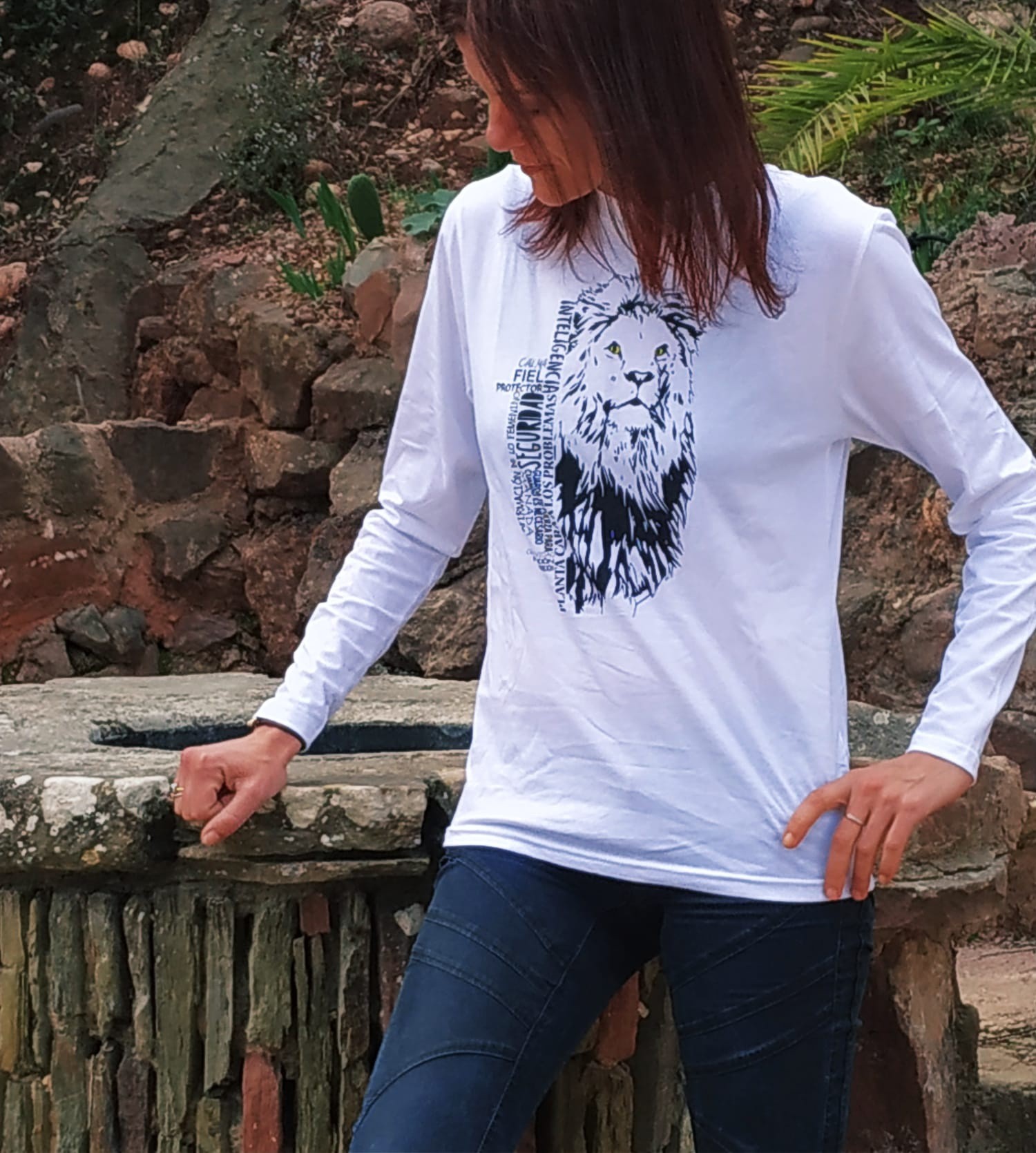 Camiseta unisex león color Blanco, , large image number null