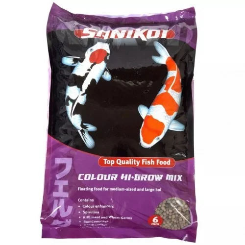 Comida flotante para peces