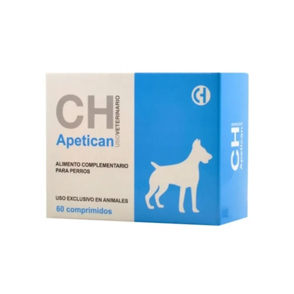 Apetican 60 comprimidos suplemento para estimular el apetito de los perros Chemical Ibérica
