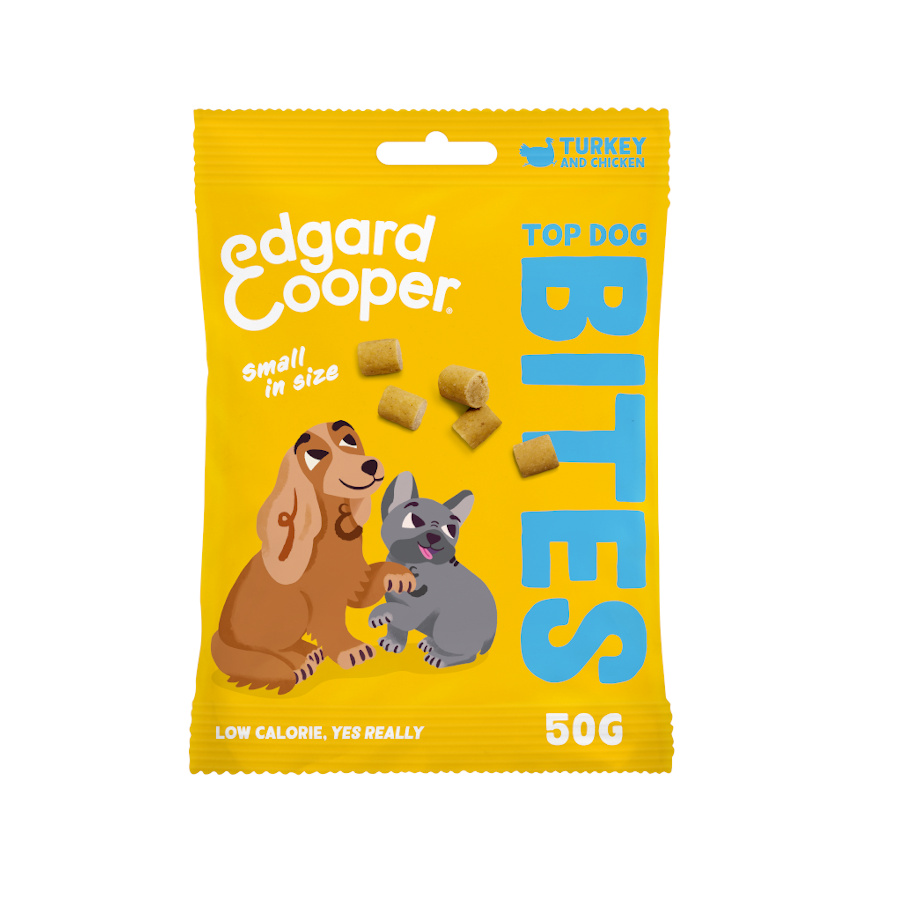 6 bolsitas x 50 g Edgard & Cooper Bocaditos Mini de Pavo y Pollo para perros ¡Pack ahorro!