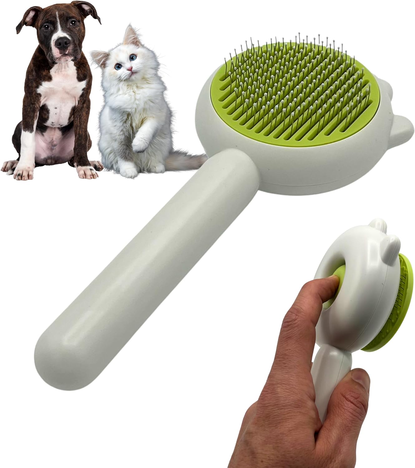 EL ÁTICO PETS Cepillo para Perros Quita Pelos Mascota. Cepillo Gato. Pet Hair Remover. Peine para Perros. Limpieza Fácil y Ágil. Desenredante Pelo