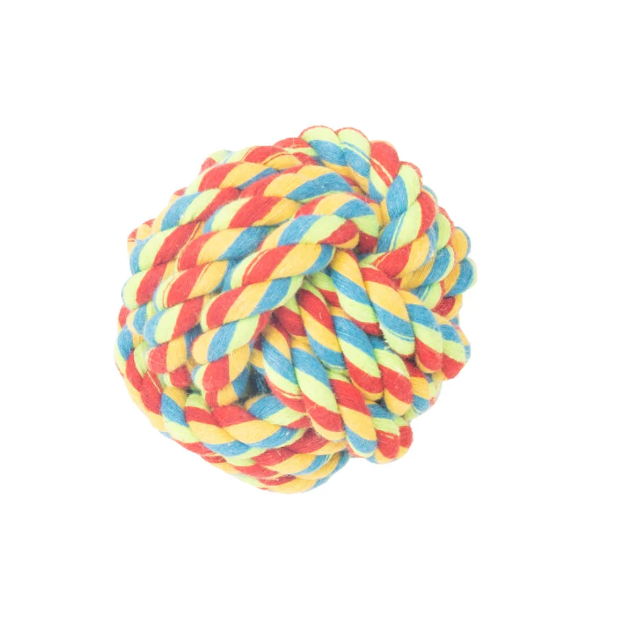Tootoy! Pull Rope Ball Multicolor pelota de cuerda para perro