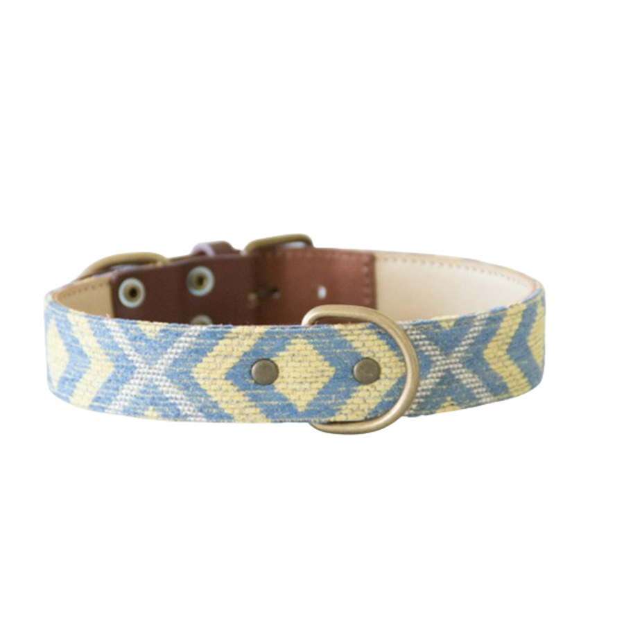 Ladran Gaucho Collar Scud hecho a mano para perros