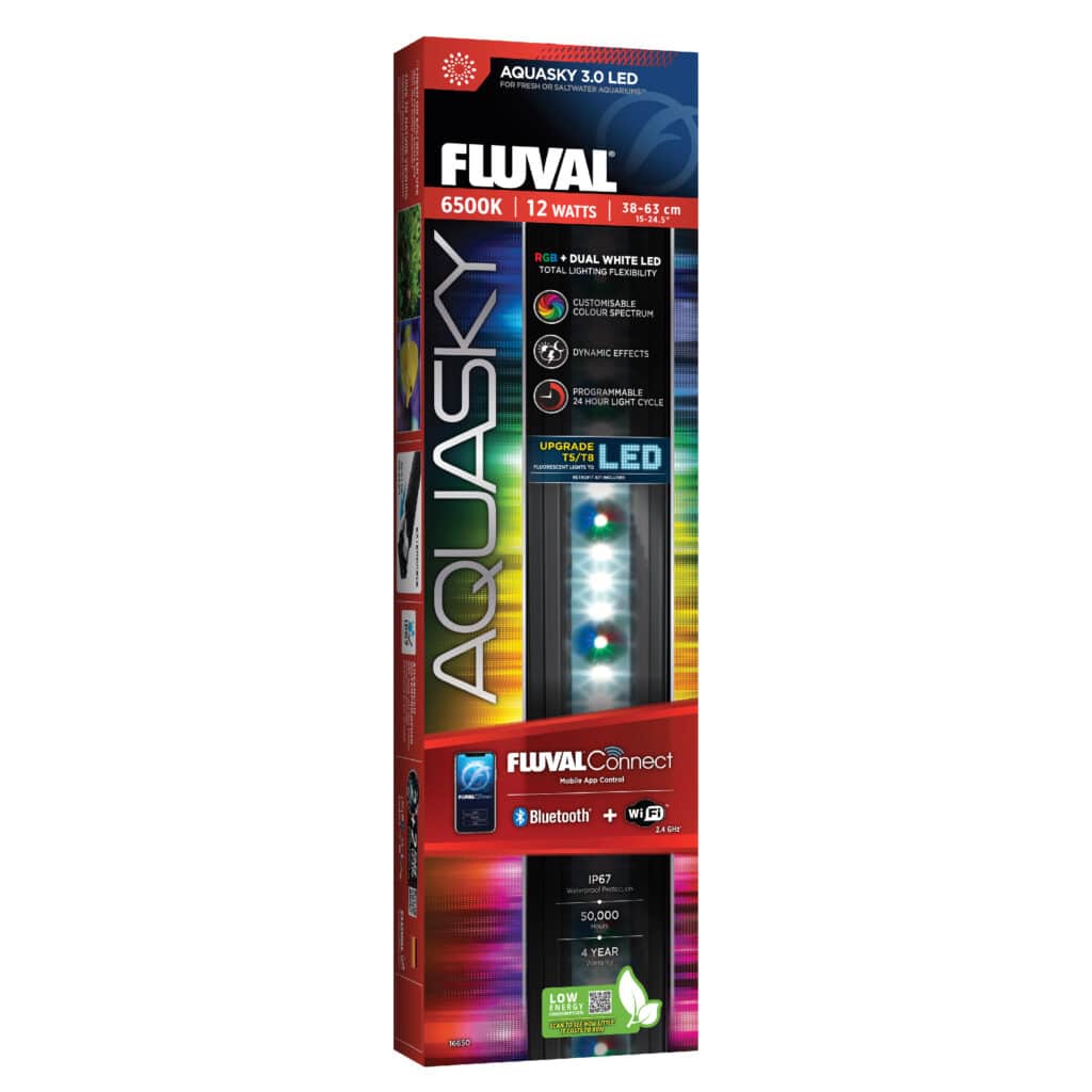 Pantalla de iluminación para acuario Fluval AquaSky 3.0 LED w/WIFI & BT, 12W, 38-62.8 cm