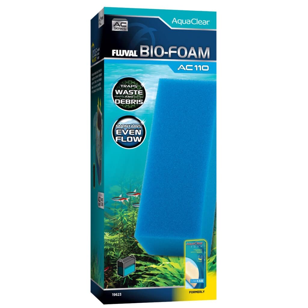 Carga Bio-Foam Azul para filtro mochila para acuario Fluval AquaClear AC110, 1pc
