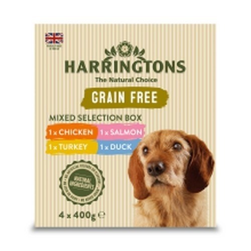 Pack de 4 piensos sin grano Harringtongs para perros sabor Natural, , large image number null