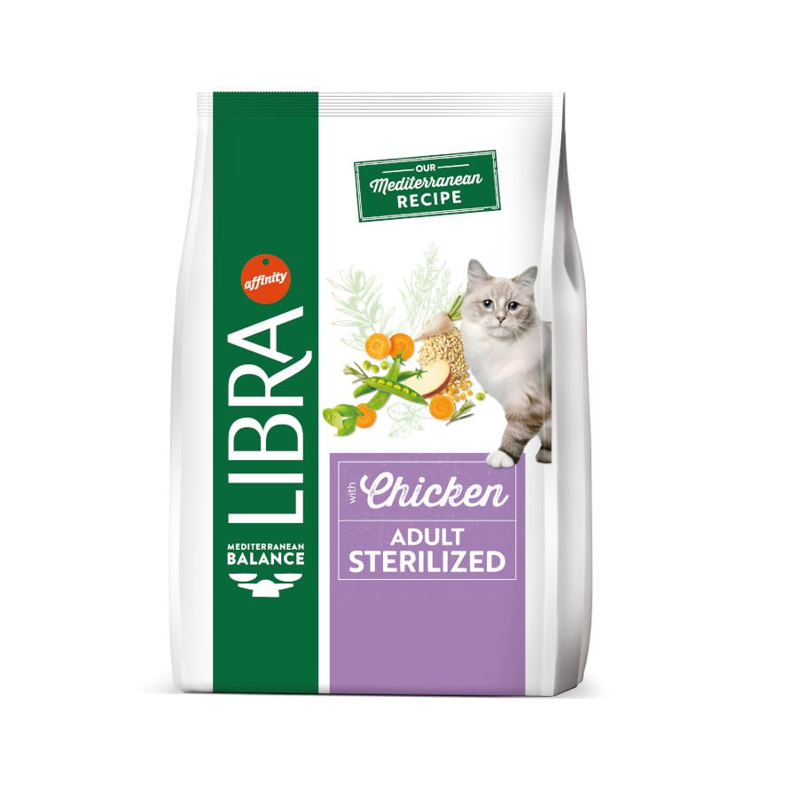 12 kg Libra Adult Sterilized Pollo pienso para gatos