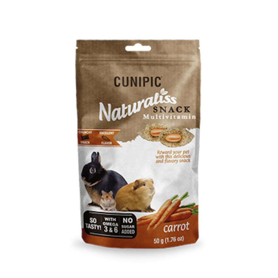 0.05 KG Cunipic Naturaliss Multivitamin Chuche de Zanahoria para roedores