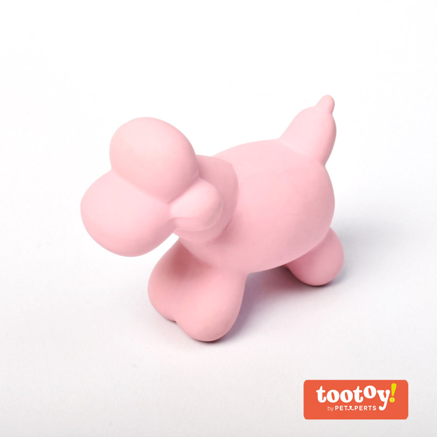 Tootoy! Chew Balloon Poodle mordedor con sonido para perros