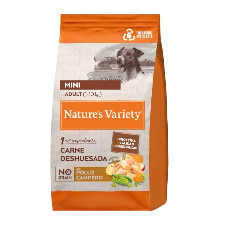 Nature's Variety No Grain Adult Mini Pollo pienso para perros