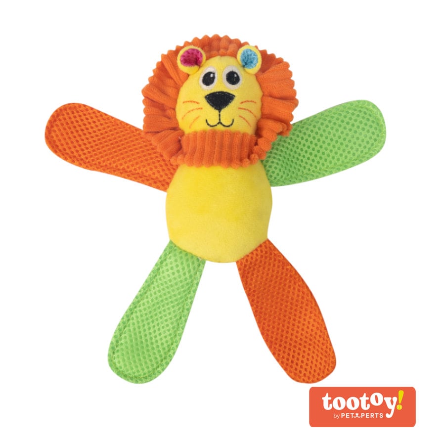 Tootoy! Chew Fetch It Lion Multicolor peluche para perros