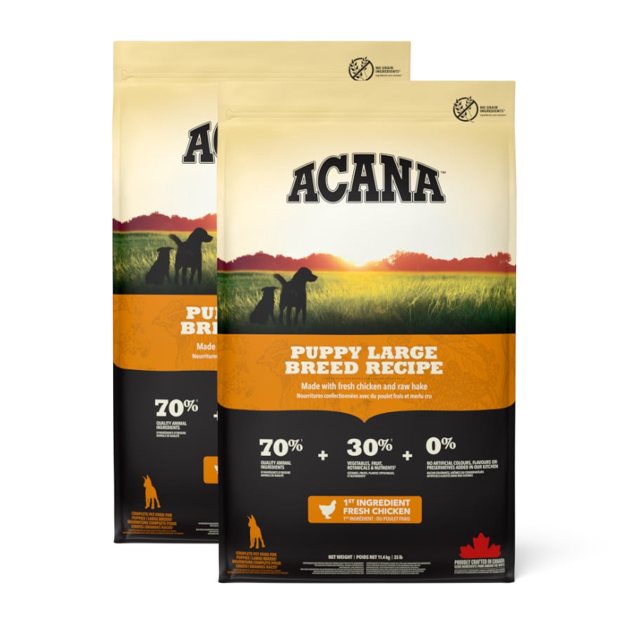 2 x 11.4 kg Acana Puppy Large Breed pienso para perros ¡Pack ahorro!