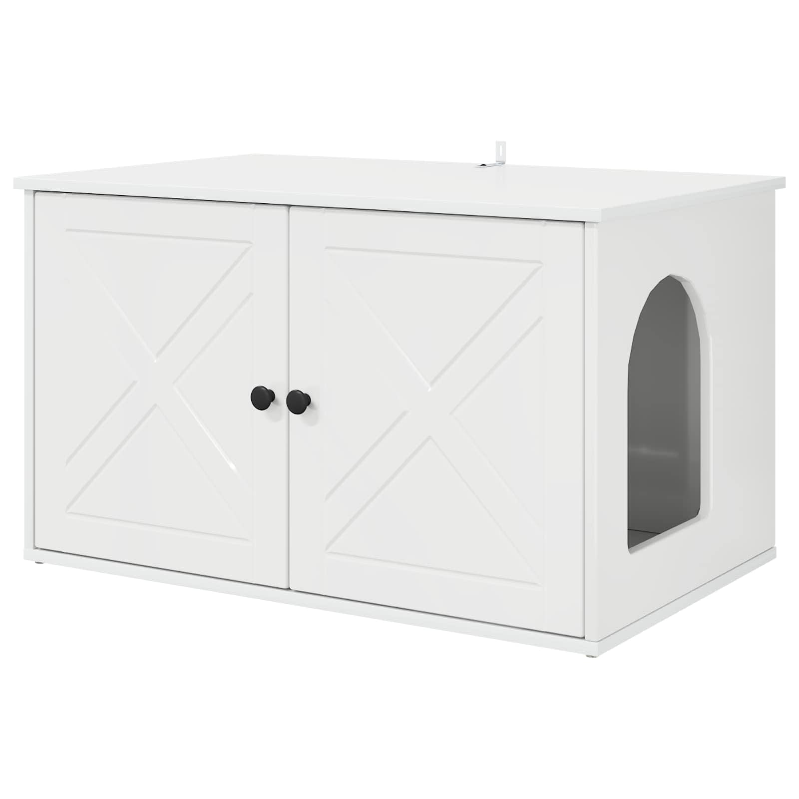 vidaXL Casa para Gatos Brillante 85 x 55 x 50 cm Madera de ingeniería