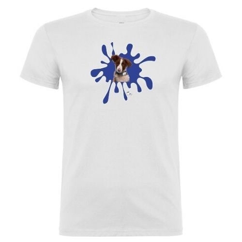 Camiseta unisex mancha de pintura personalizable color Blanco, , large image number null