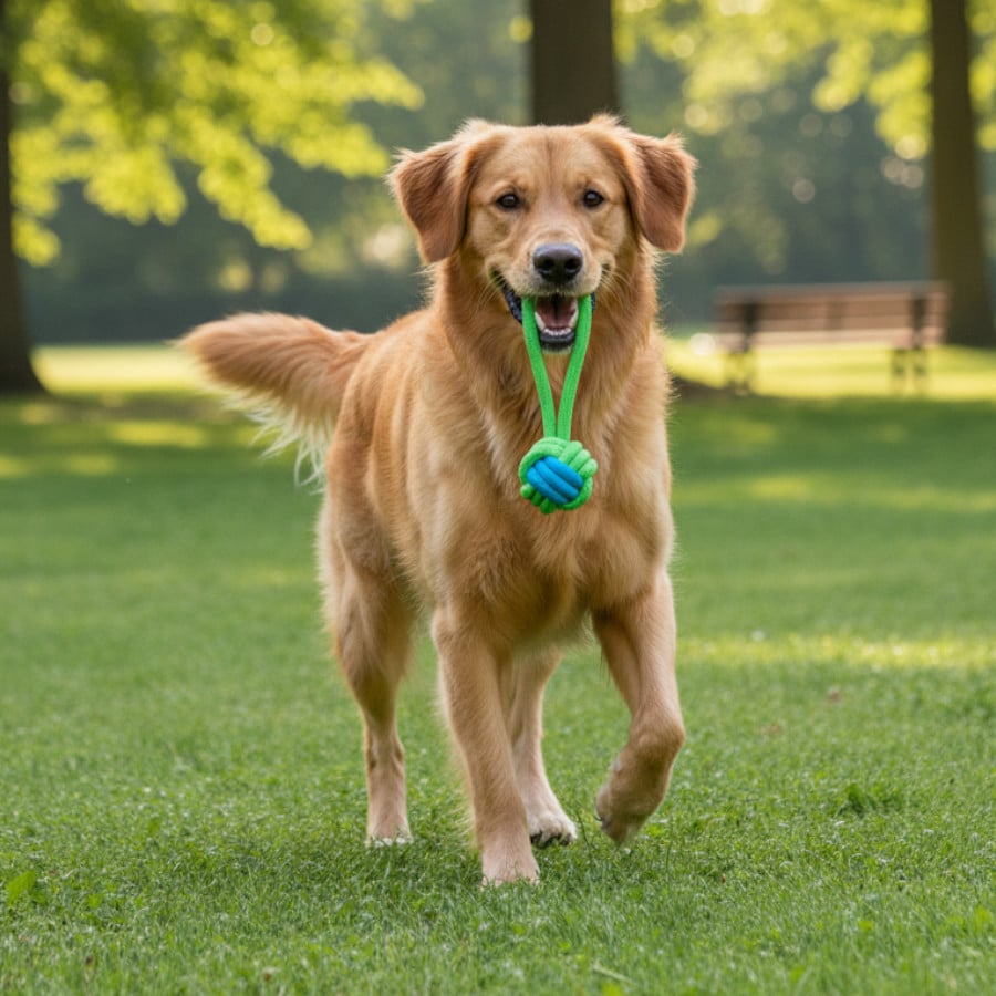 Tootoy! Mordedor de Cuerda con Pelota Verde