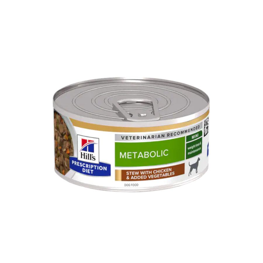 Hill's Adult Mini Prescription Diet Metabolic Estofado de Pollo y Verduras para perros