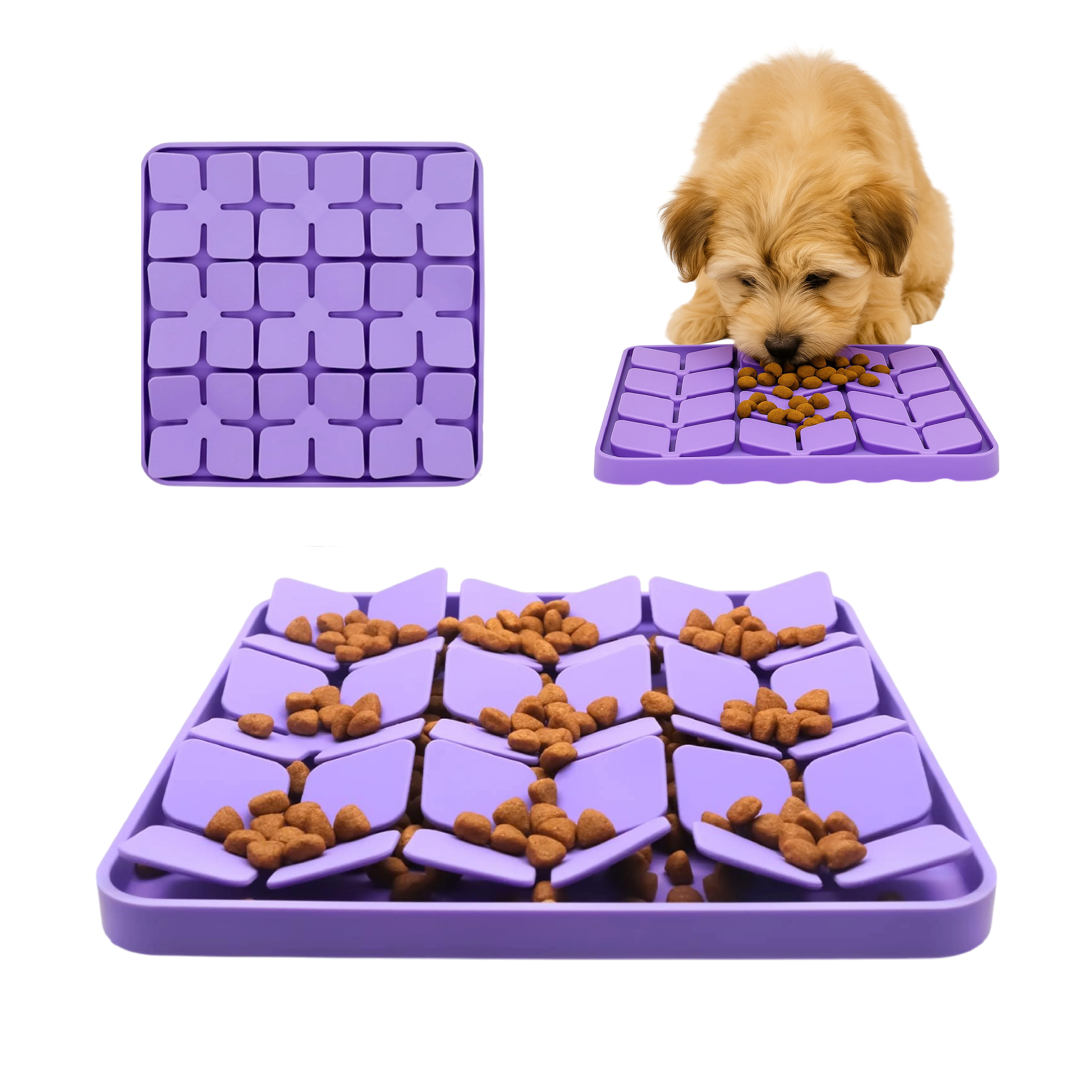 Alfombra Olfativa Interactiva de Silicona para Perros – Comedero Lento Antiansiedad | TheKingPet