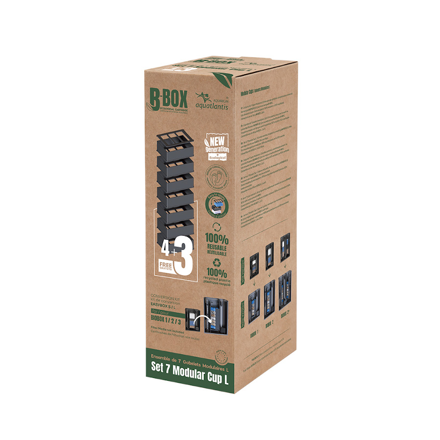 0.3 KG Aquatlantis B-Box Vasos Modulares para Filtro para acuarios
