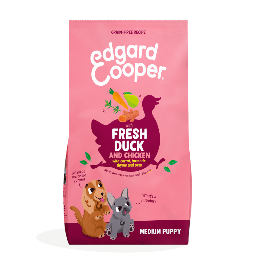 7 kg Edgard & Cooper Puppy Pato y Pollo pienso para perros