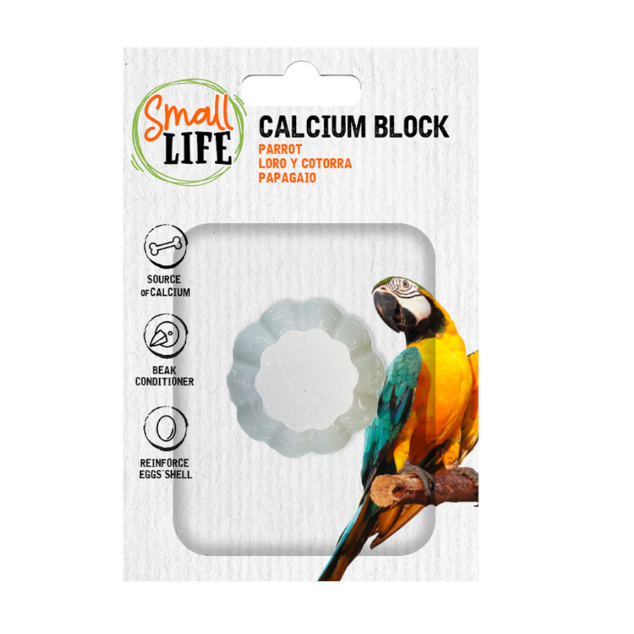 0.1 KG Small Life Bloque de Calcio para loros