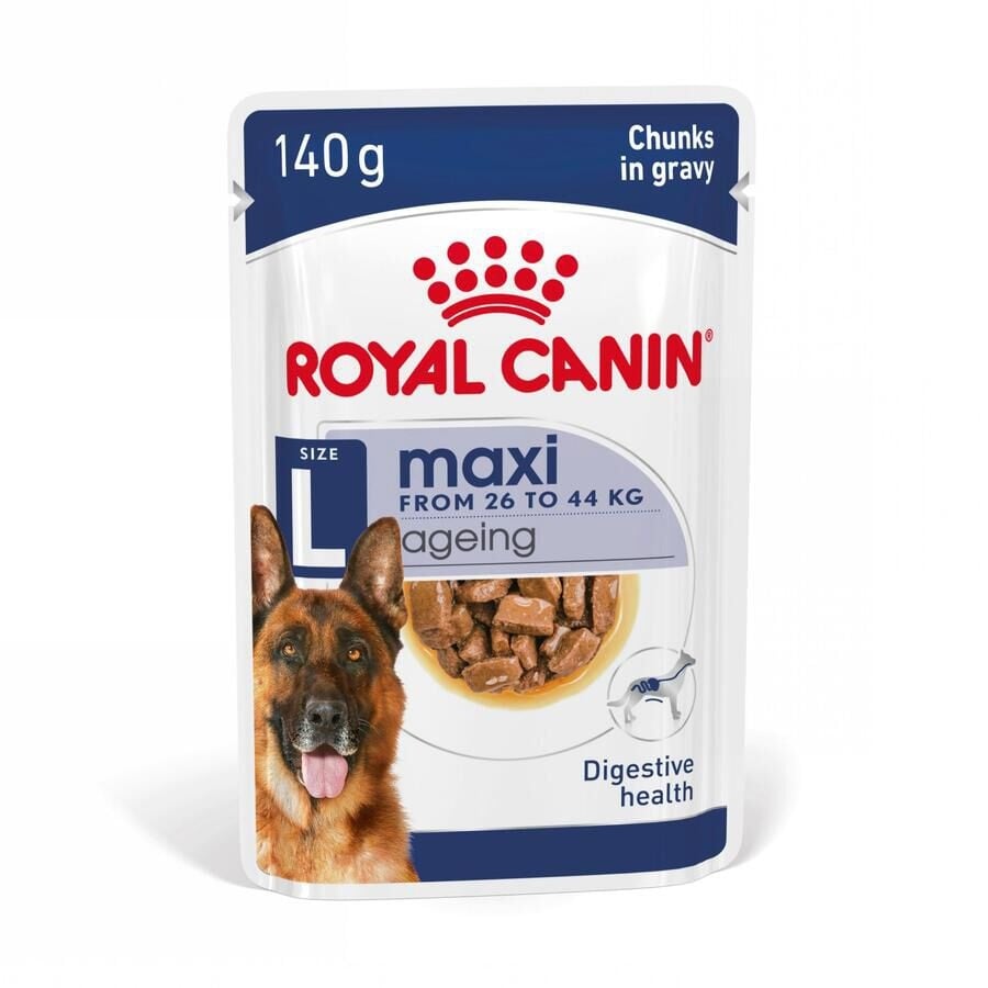 24 sobres x 140 g Royal Canin Maxi Ageing sobre en salsa para perros senior ¡Pack ahorro!