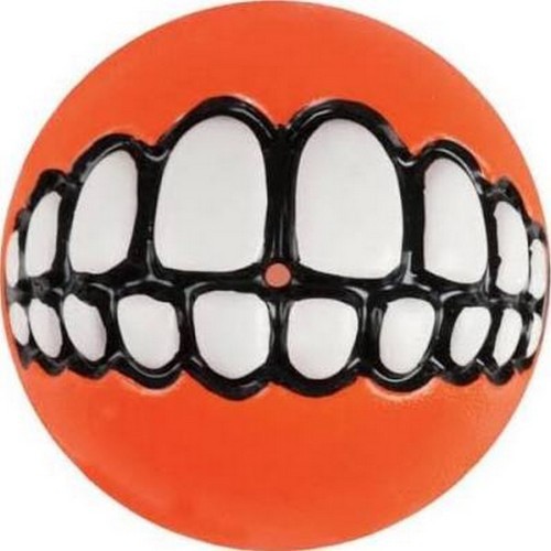 Juguete pelota Grinz mediana para perro color Naranja