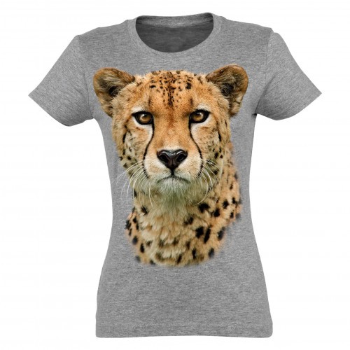 Camiseta Mujer Guepardo color Gris, , large image number null
